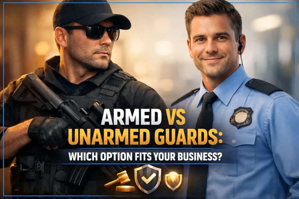 Armed vs Unarmed Guards: Which Option Fits Your Business?