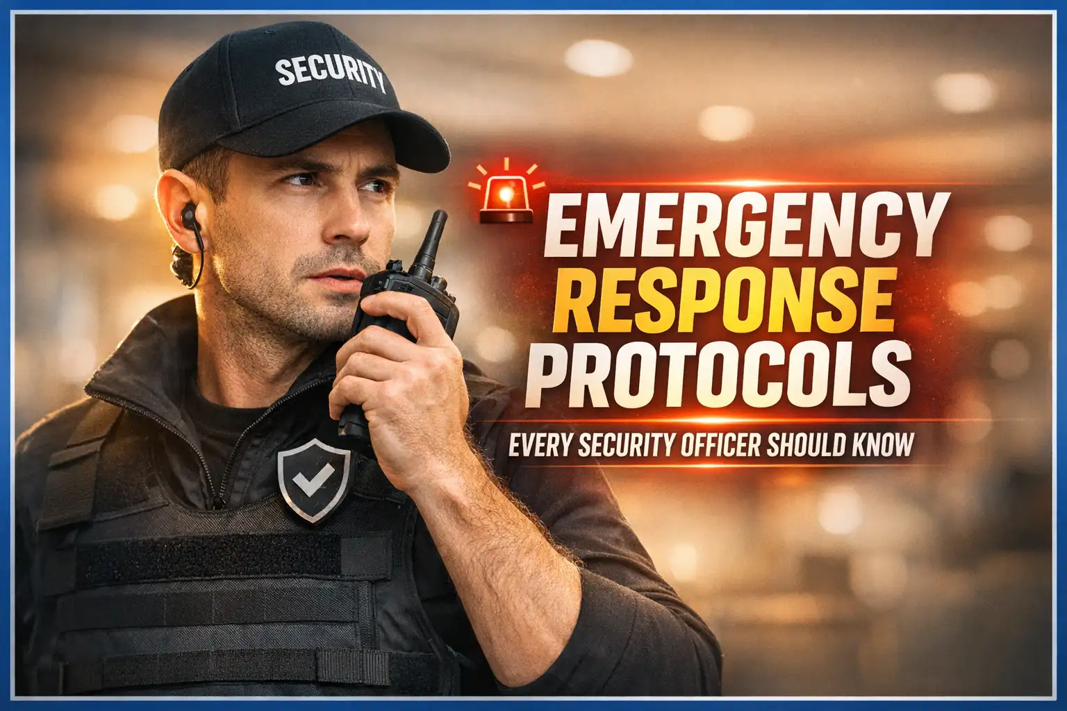 Emergency Response Protocols Every Security Officer Need